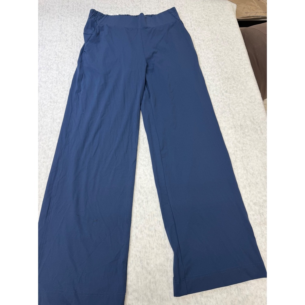 Members Mark Womens Travel‎ Wide Leg Pant Navy Blue Size Medium NWT